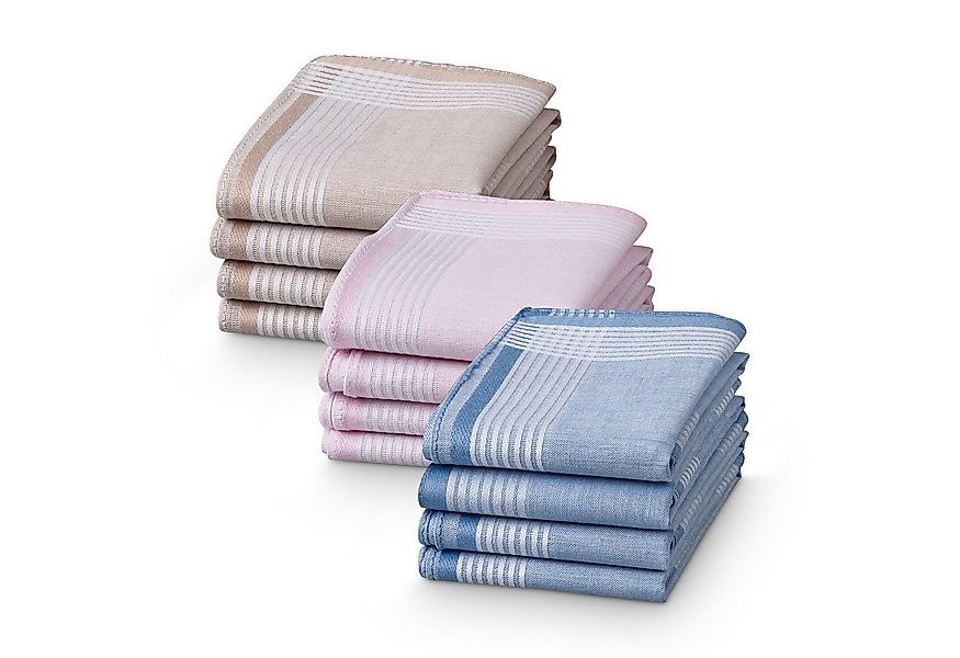 JEMIDI Handtuch 12x Stofftaschentücher im Set - wiederverwendbar - bunt, (1 günstig online kaufen