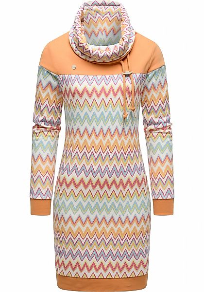 Ragwear Sweatkleid "Chlloe Zig Zag YOUMODO" Ohne Taschen stylisches Langarm günstig online kaufen