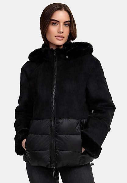 Manisa Kurzjacke mit Teddyfell-Kapuze günstig online kaufen