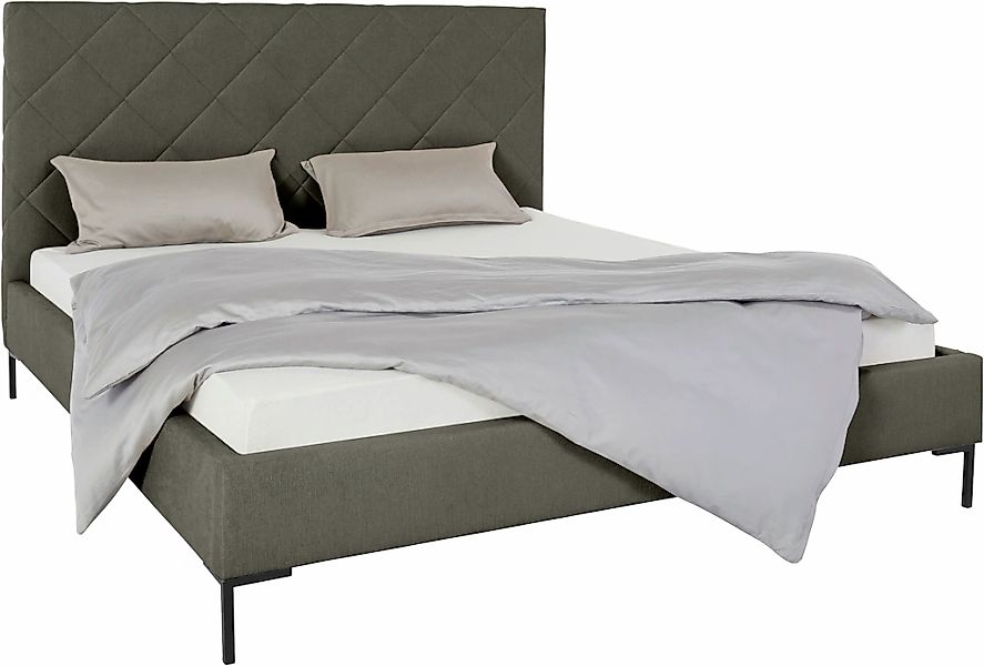 Home affaire Polsterbett "Charlott" Modernes Polsterbett mit oder ohne Latt günstig online kaufen