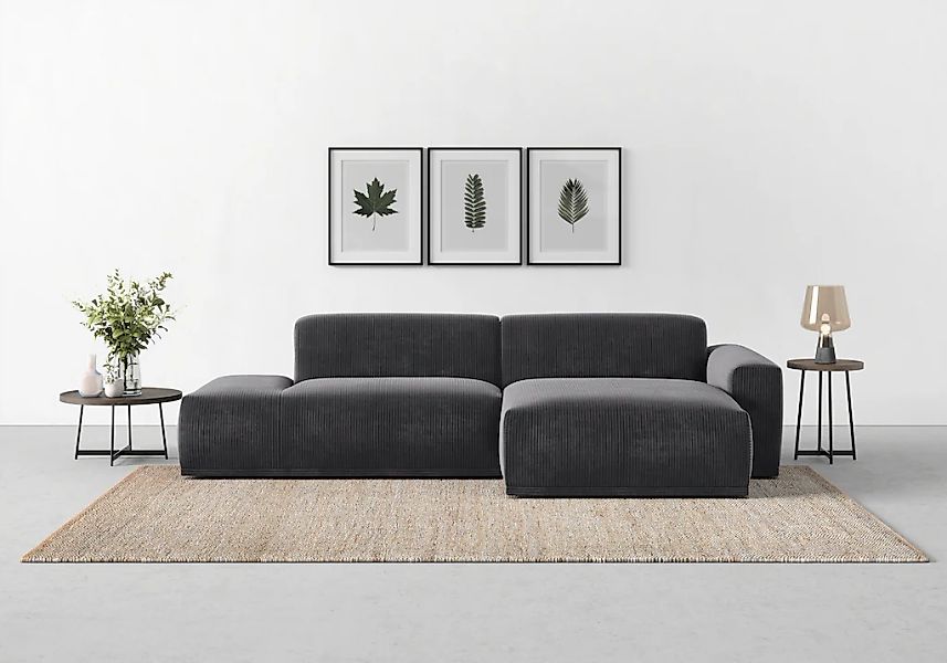 TRENDMANUFAKTUR Ecksofa "Braga, mit hochwertigem Kaltschaum, L-Form, in Cor günstig online kaufen