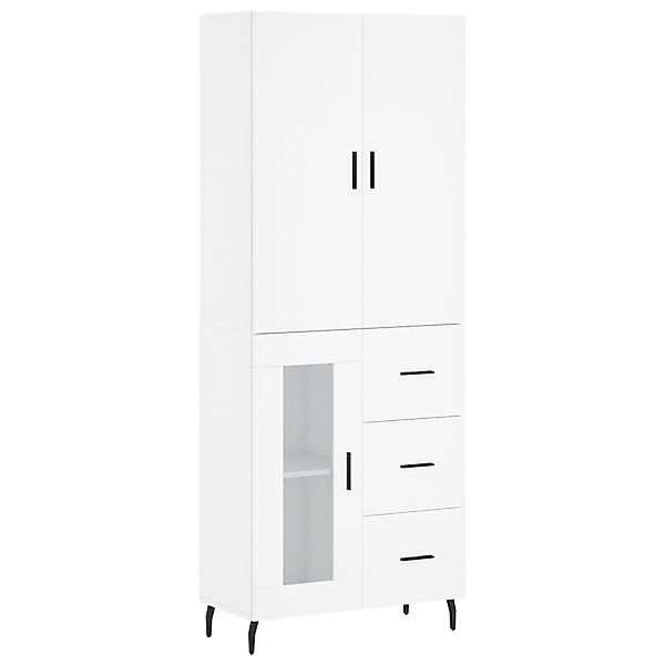 Nettlife Mehrzweckschrank Highboard Weiß 69,5x34x180 cm günstig online kaufen