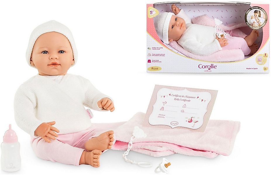 Corolle® Babypuppe Mon Grand Poupon Rose Newborn, mit Vanilleduft günstig online kaufen