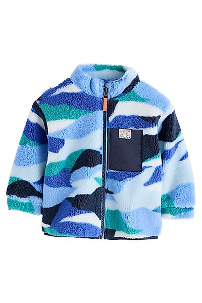 Next Fleecejacke Gemusterte Fleecejacke mit Reißverschluss günstig online kaufen