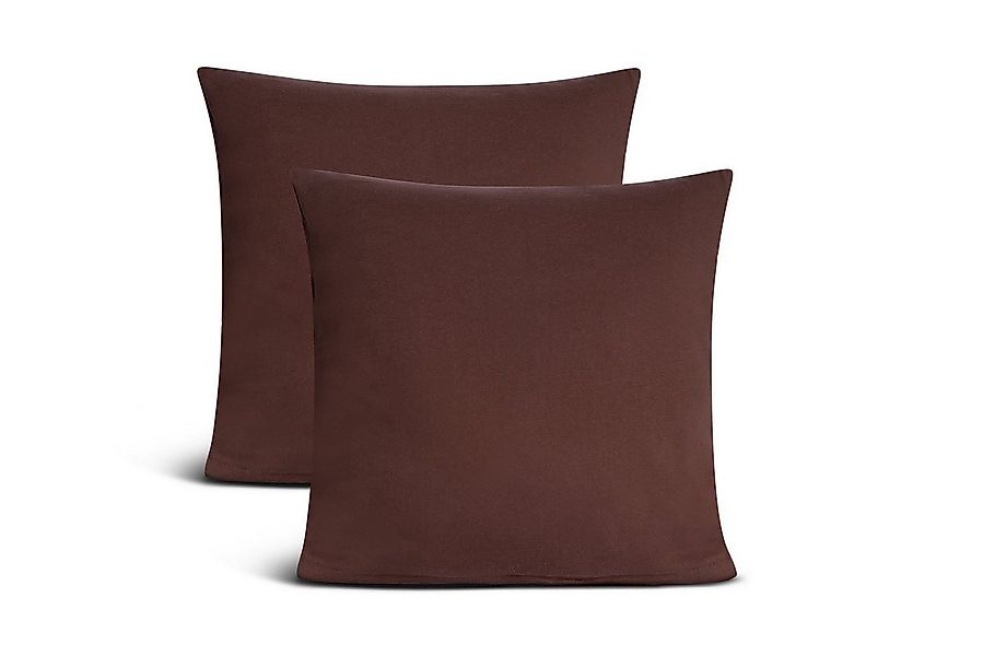 leevitex® Kissenbezüge Kissenbezug, 2er Set, feine Jersey-Qualität, 100% Ba günstig online kaufen