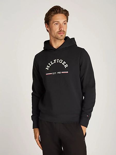 Tommy Hilfiger Kapuzensweatshirt ROUNDALL HOODY kontrastfarbener Markenprin günstig online kaufen