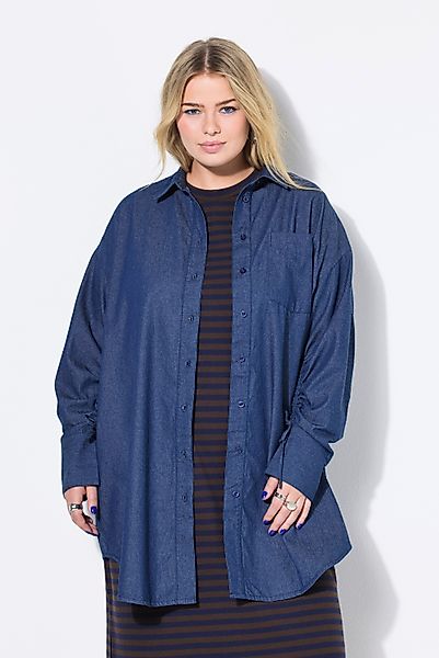Studio Untold Hemdbluse Hemdbluse oversized Denim-Optik günstig online kaufen