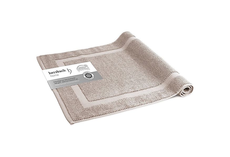 Herzbach Home Badematte Spa 60x100 cm, Baumwolle, Rechteckig, 1000g/m², Pre günstig online kaufen