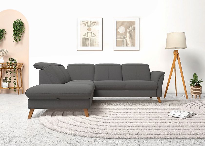 sit&more Ecksofa "Romero L-Form", wahlweise mit oder ohne TV-Funktion, Bett günstig online kaufen