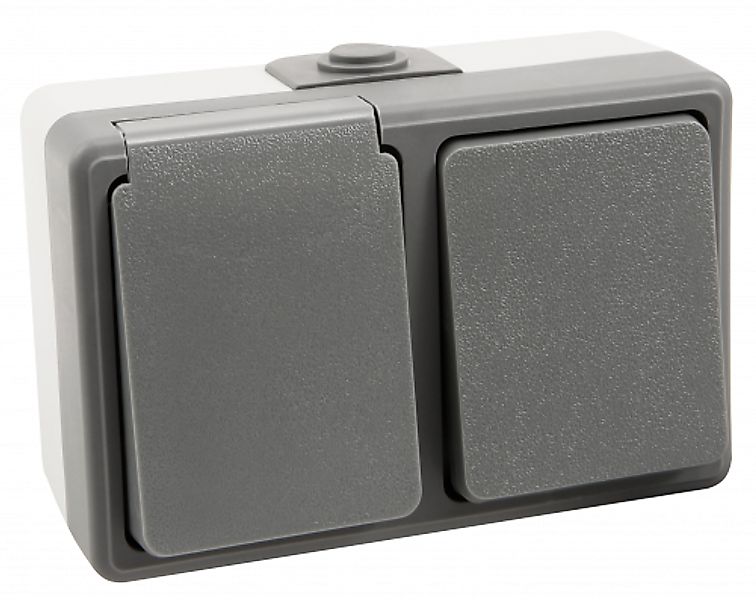 McPower Feuchtraum Kombi Dose SECURE 250V IP44 Vertikal günstig online kaufen