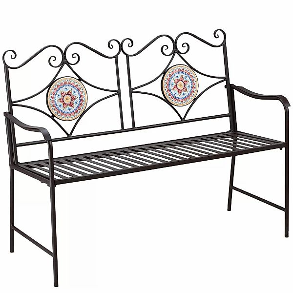 Outsunny Gartenbank 2-Sitzer Parkbank mit Rückenlehne, günstig online kaufen