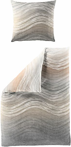 BIERBAUM Bettwäsche "4061" 2 Stk. Mako-Satin, 100 % Baumwolle, pflegeleicht günstig online kaufen