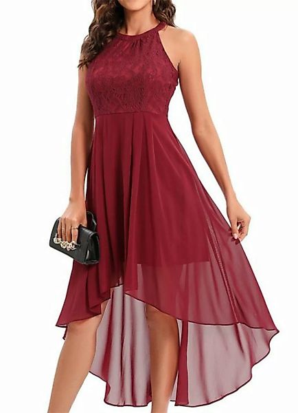 ZWY Dirndl Abendkleid/CocktailkleidNeckholder-Kleid mit Schößchen günstig online kaufen