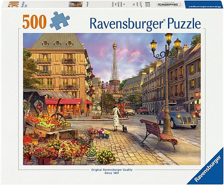 Ravensburger Puzzle Spaziergang durch Paris, 500 Puzzleteile, Made in Germa günstig online kaufen