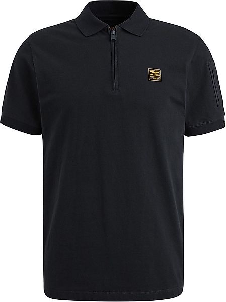 PME Legend Half-Zip Poloshirt Piqué Interlock Navy - Größe M günstig online kaufen