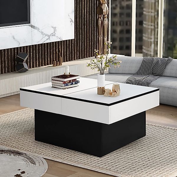 VOWNER Couchtisch Moderner Couchtisch, Ausziehbarer Schreibtisch günstig online kaufen