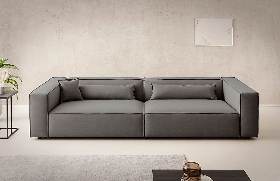 LeGer Home by Lena Gercke 3-Sitzer "PIARA, XXL Sofa mit Kedernaht, Big-Sofa günstig online kaufen