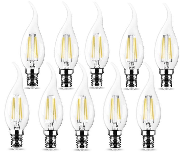 GTV LED-Leuchtmittel E14 LED Filament Leuchtmittel Kerzenform Birne 4W, E14 günstig online kaufen