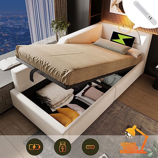 HAUSS SPOLE Schlafsofa 90x200cm mit hydraulischem günstig online kaufen