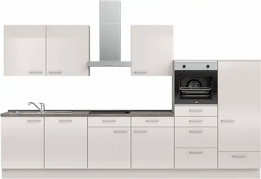 nobilia® Küchenzeile »"Flash I"« vormontiert, Ausrichtung wählbar, Breite 3 günstig online kaufen