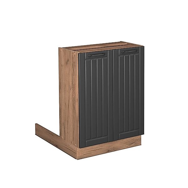 Vicco Unterschrank Fame-Line, Dunkelgrau/Goldkraft Eiche, 60 günstig online kaufen