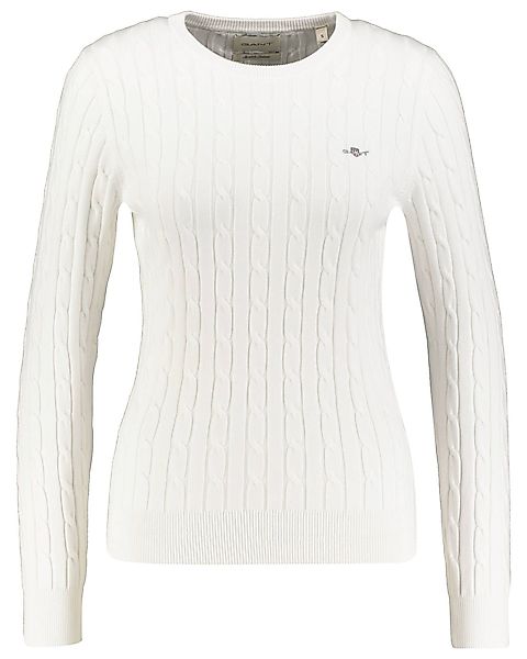 Gant Strickpullover Damen Strickpullover mit Zopfmuster günstig online kaufen