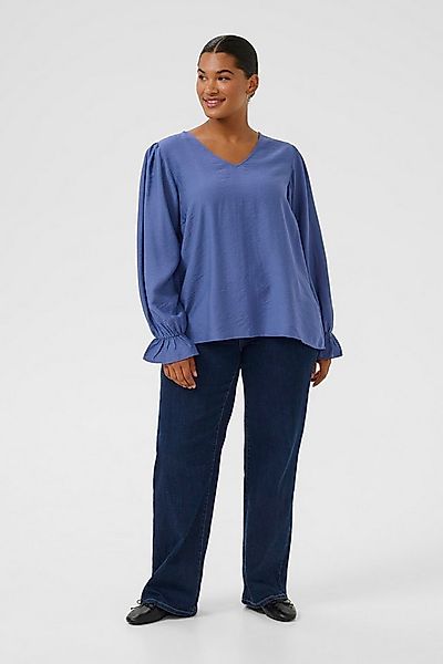 KAFFE Curve Langarmbluse Langarm-Bluse KCrya Große Größen günstig online kaufen