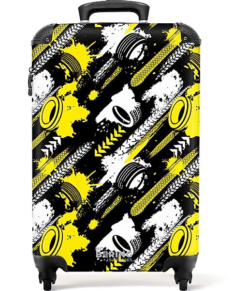 NoBoringSuitcases.com© Hartschalen-Trolley Muster aus gelben und günstig online kaufen