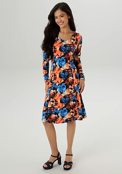 Aniston SELECTED Jerseykleid, mit farbintensiven Batikdruck - NEUE KOLLEKTI günstig online kaufen