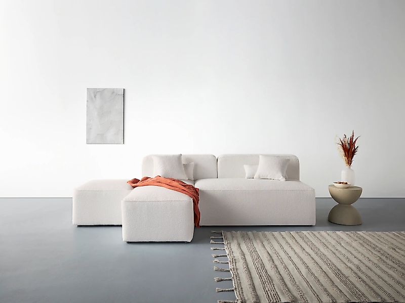 Home affaire Ecksofa "Sundstrup L-Form" Modulserie, individuelle Zusammenst günstig online kaufen