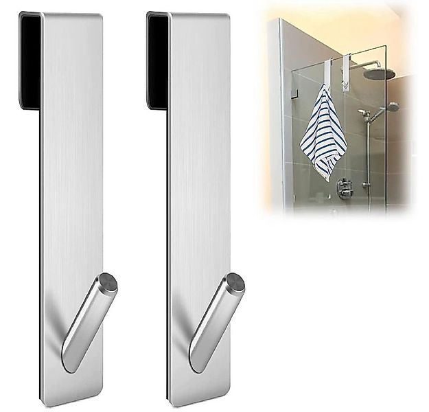 zggzerg Handtuchhaken 2 Stück Duschhaken ohne Bohren, Edelstahl Handtuchhak günstig online kaufen