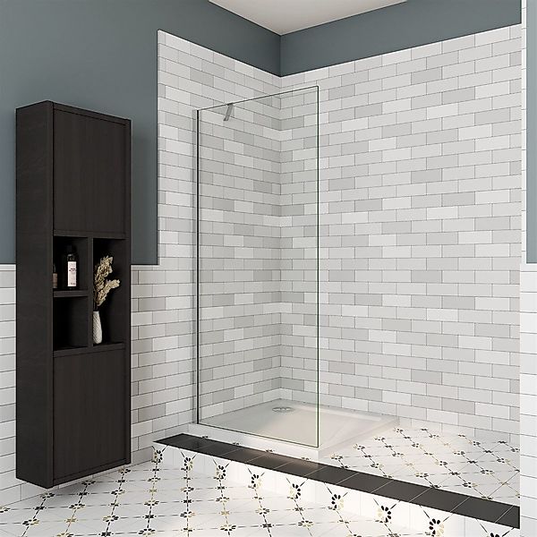 Duschparadies Duschwand Duschabtrennung 8mm Nano Klarglas günstig online kaufen