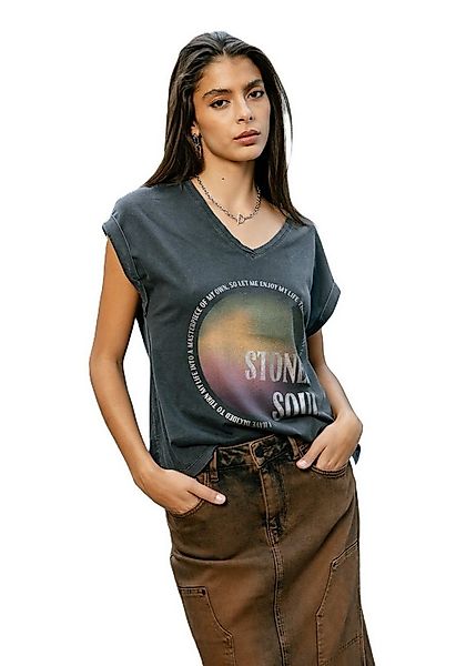 Freeman T. Porter Kurzarmshirt Thomsen Stoned Soul - Bedrucktes T-Shirt - K günstig online kaufen