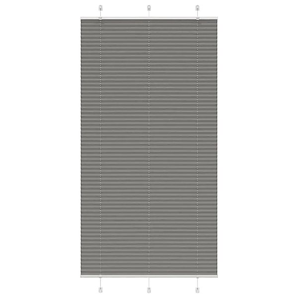 vidaXL Plissee Anthrazit 105x200 cm Stoffbreite 104,4 cm Polyester 4015110 günstig online kaufen