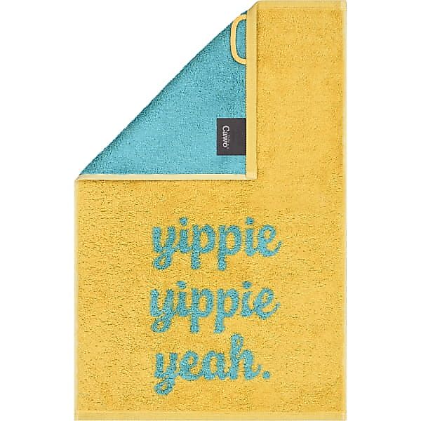 Cawö Gästetücher Postcard Towels Edition 100 - Farbe: yippie yippie yeah - günstig online kaufen