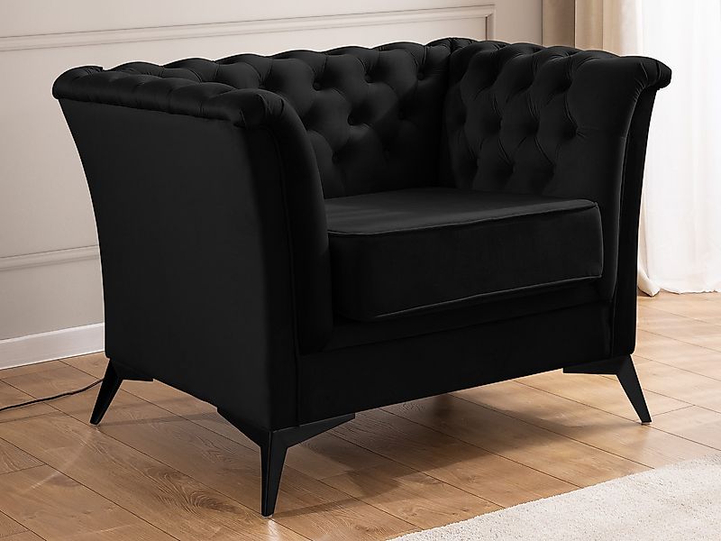 S-Style Möbel Chesterfield-Sessel Whitby aus Samt günstig online kaufen