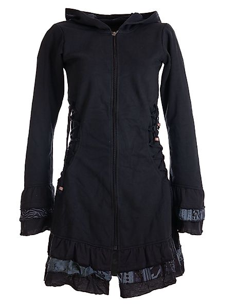 Vishes Langjacke Elfenmantel mit Zipfelkapuze, Rüschen günstig online kaufen