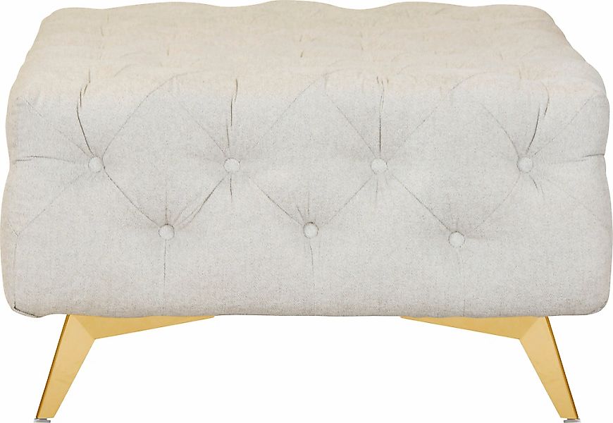 Home affaire Polsterhocker "Amaury" Chesterfield-Optik, Breite 80cm, Fußfar günstig online kaufen