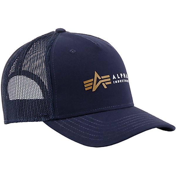 Alpha Industries  Schirmmütze Alpha Label Trucker Cap - rep.blue günstig online kaufen