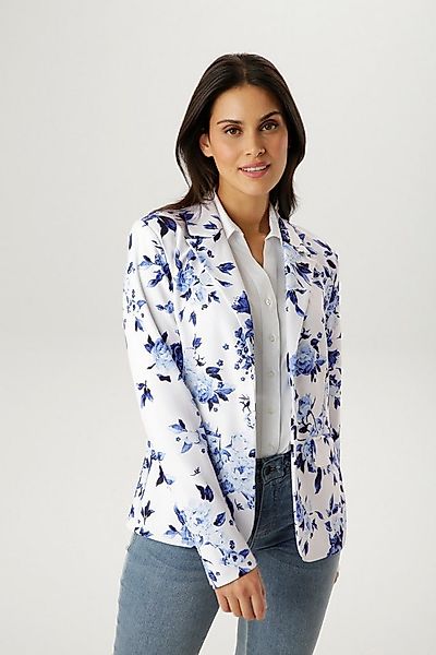 Aniston SELECTED Jerseyblazer mit floralem, romantischen Blumendruck - NEUE günstig online kaufen