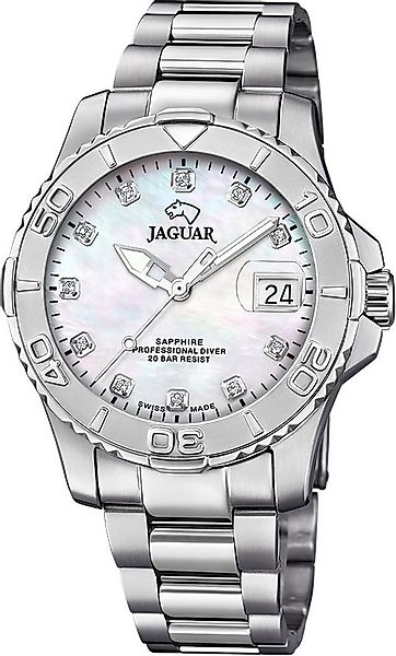 JAGUAR Quarzuhr Jaguar Herrenuhr Edelstahl silber Jaguar, (Analoguhr), Herr günstig online kaufen