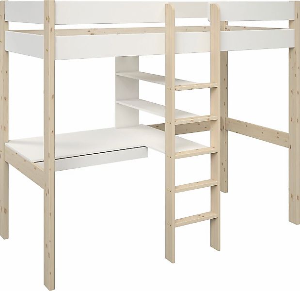 Lüttenhütt Hochbett "Stockbett, Kinderbett, "ROBIN " FSC zertifiziertes Mas günstig online kaufen