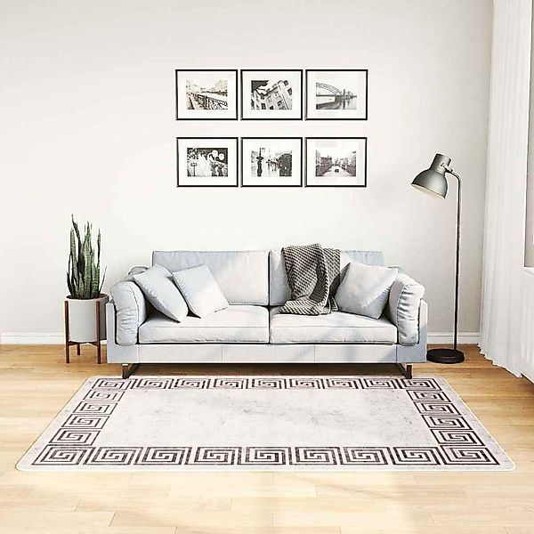 furnicato Teppich Waschbar 120x180 cm Hellbeige günstig online kaufen