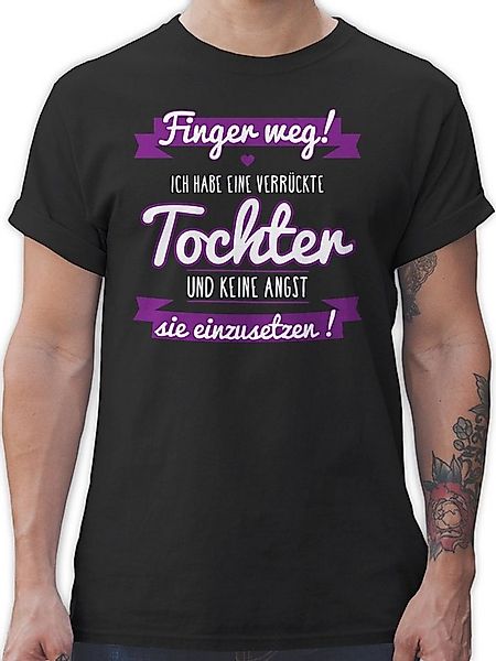 Shirtracer T-Shirt Ich habe eine verrückte Tochter lila Partner-Look Famili günstig online kaufen