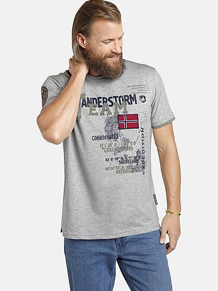 Jan Vanderstorm T-Shirt SÖLVE aus robustem günstig online kaufen