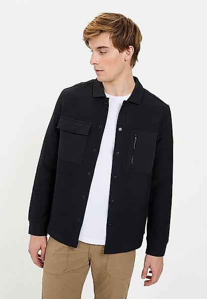 camel active Sweatjacke mit Brusttaschen Langarm Kentkragen günstig online kaufen