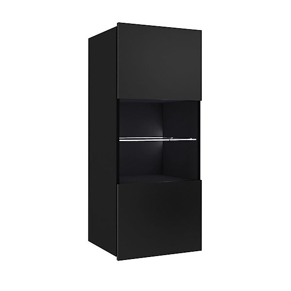 Lomadox Wohnwand CAIRNS-132, (6-St), in schwarz günstig online kaufen