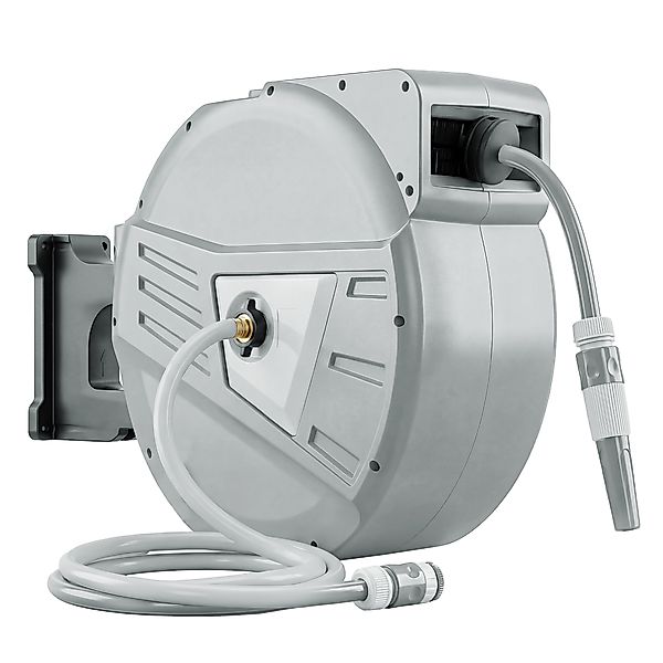 Outsunny Wand-Schlauchaufroller 40+2 m, 180° schwenkbar, Schlauchaufroller, günstig online kaufen