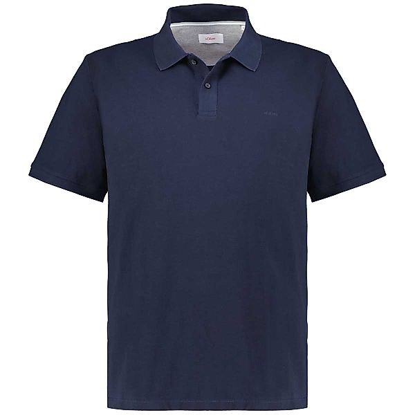s.Oliver Poloshirt aus Baumwolle Farbe blau Größe: 4XL günstig online kaufen