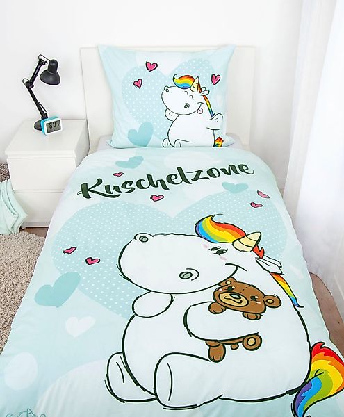 Pummeleinhorn Kinderbettwäsche "Pummeleinhorn" 2 Stk. tlg. günstig online kaufen